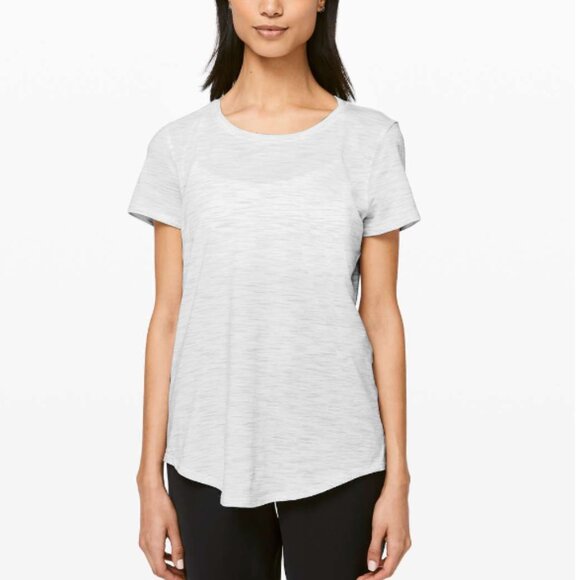 lululemon athletica Tops - Lululemon Love Crew III Size 4 Gray and White